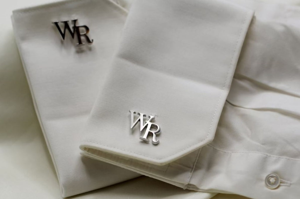 Personalised Initial Cufflinks in Stainless Steel, Gift for Him
