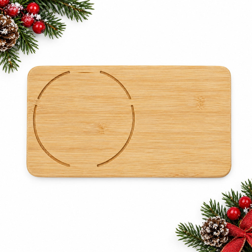 Personalised Tea and Biscuit Board – Engraved Wooden Mug Coaster