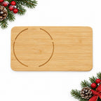 Personalised Tea and Biscuit Board – Engraved Wooden Mug Coaster