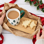 Personalised Tea and Biscuit Board – Engraved Wooden Mug Coaster