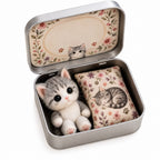 Pocket Hug Mini Plush Cat in a Gift Tin with Comforting Message