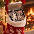Pocket Hug Mini Plush Cat in a Gift Tin with Comforting Message