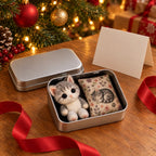 Pocket Hug Mini Plush Cat in a Gift Tin with Comforting Message
