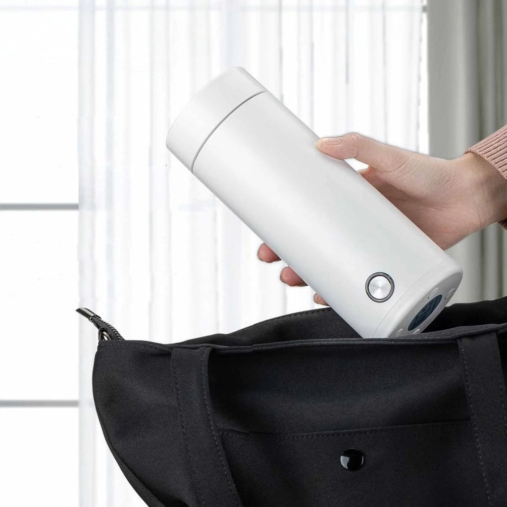 Portable 400ml Travel Kettle and Thermal Cup with Auto Shut-Off, UK Plug