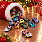 Pull-Back Mini Racing Cars in a Storage Box – Sets of 20, 30 or 50 Cars
