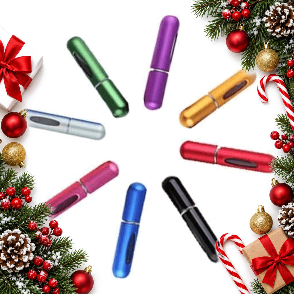 refillable mini travel perfume atomiser 5 ml pocket spray — Christmas stocking filler gift