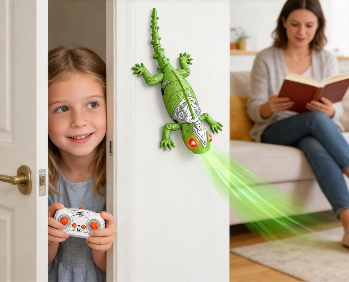 Remote Control Wall-Climbing Lizard Toy – Rechargeable Gecko