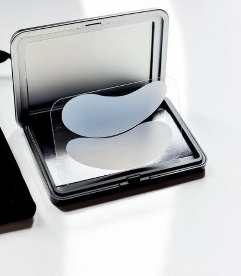 Reusable Under-Eye Patches Set with Mirror Case and Pouch