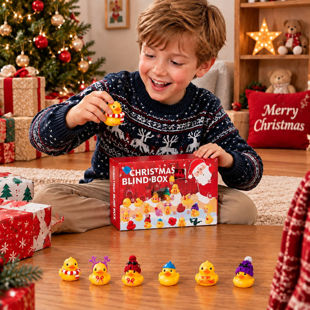 Rubber Duck Advent Calendar with 24 Festive Mini Ducks
