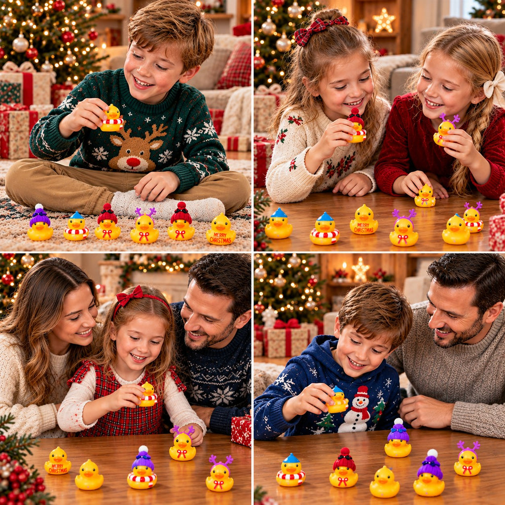 Rubber Duck Advent Calendar with 24 Festive Mini Ducks