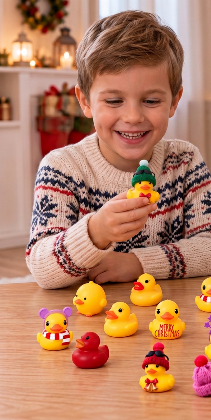 Rubber Duck Advent Calendar with 24 Festive Mini Ducks