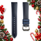 sailcloth and rubber quick release watch strap waterproof 20 or 22 mm — Christmas stocking filler gift