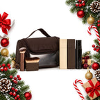 self tan gift set with kabuki brush body buffing brush and make up bag — Christmas stocking filler gift