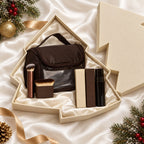 Self-Tan Gift Set with Kabuki Brush, Body Buffing Brush and Make-Up Bag