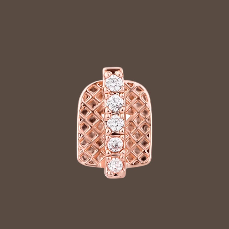 Rhinestones and lattice for extra sparkle