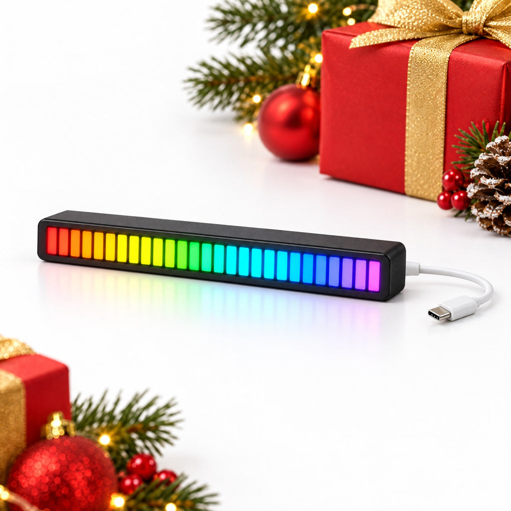 Sound-Reactive RGB LED Light Bar – Music Level Lights with App