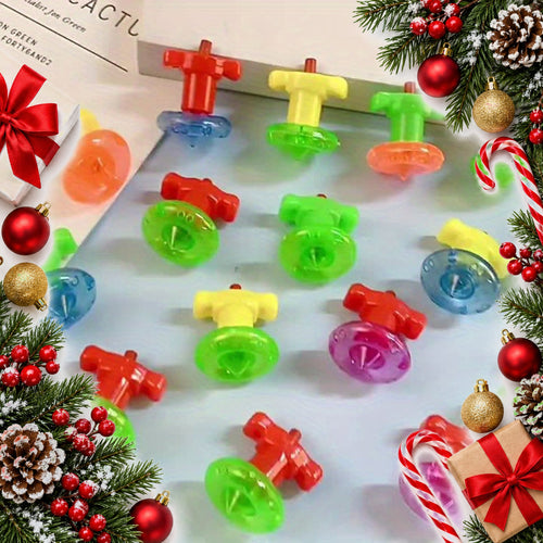 spinning tops party bag set of 22 with launchers — Christmas stocking filler gift