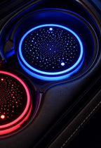 Starry LED Car Cup Holder Coasters, Pack of 2, USB Rechargeable