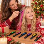 Temporary Hair Chalk Comb Set – Wash-Out Colour Streaks in 8 or 12 Shades