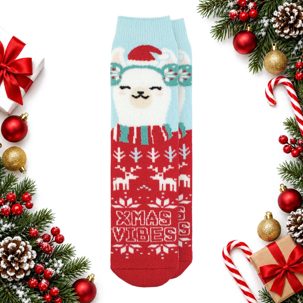 thermal christmas socks cosy festive knit for him or her — Christmas stocking filler gift