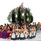 Twelve Days of Christmas 3D Pop-Up Card with Message Notecard