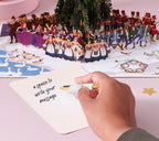 Twelve Days of Christmas 3D Pop-Up Card with Message Notecard