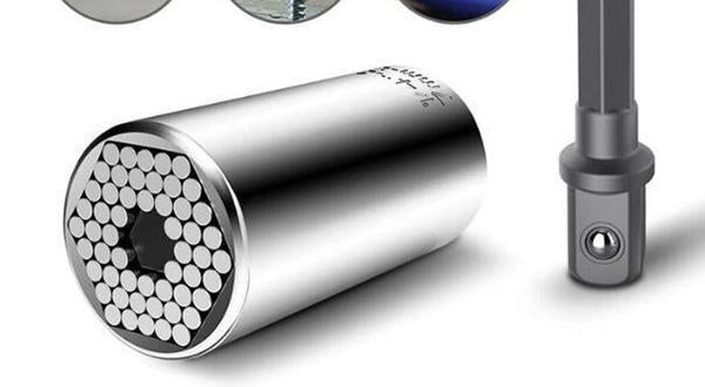 Universal Grip Socket with Drill Adapter – One Socket, Many Sizes