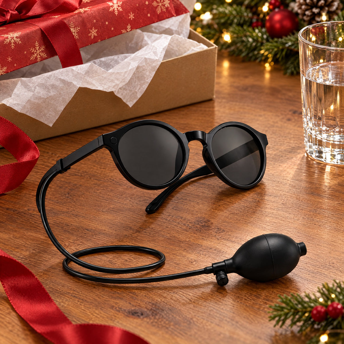 Water-Squirting Prank Sunglasses with Hidden 90ml Squeeze Bulb – Gag Gift