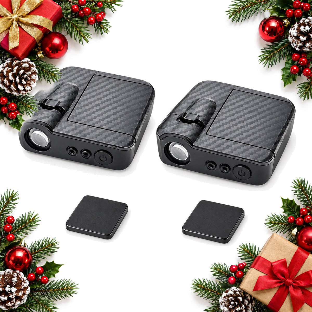 wireless led car door welcome light projectors pack of 2 — Christmas stocking filler gift
