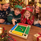 Wooden Shut the Box Dice Game for 2 to 4 Players, Family Maths Fun